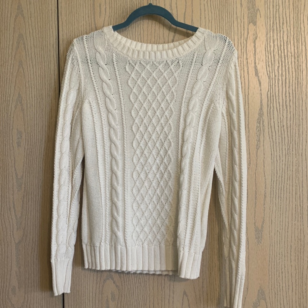 White Knitted Sweater
